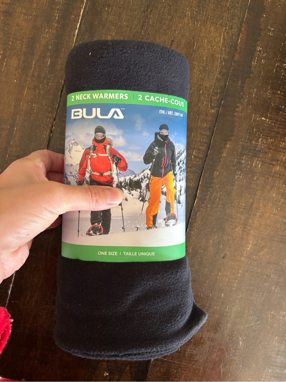 NWT BULA Men's Black Fleece Neck Warmer - 2 Pack